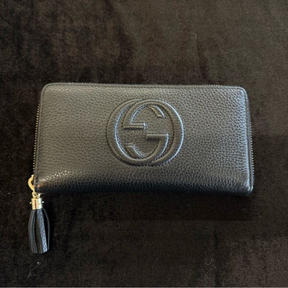 Gucci Black Leather Wallet - Picture 1 of 8